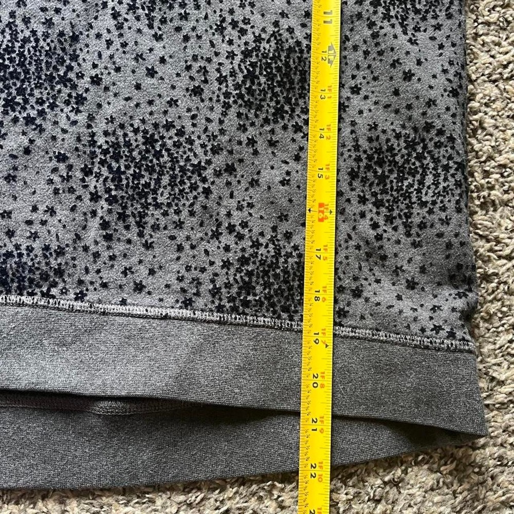 Boden Women Gray Black Star Print Cropped Short Sleeve Sweatshirt XL J0258 - Picture 7 of 7